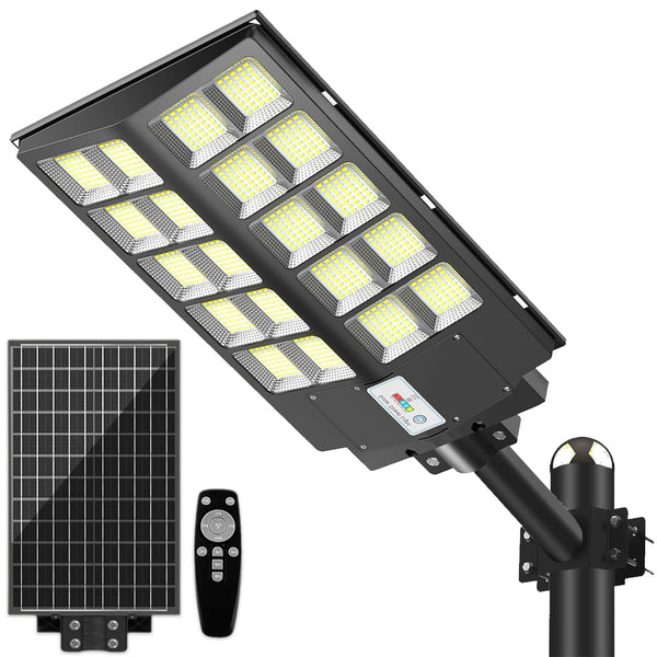 LAMPA SOLARA LED, Velora, 1000w, CORP ILUMINAT, CU INCARCARE SOLARA, PANOU FOTOVOLTAIC, SUPORT, TELECOMANDA