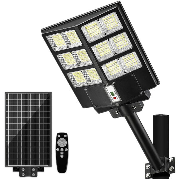 LAMPA SOLARA LED, Velora, 600W, CORP ILUMINAT, CU INCARCARE SOLARA, PANOU FOTOVOLTAIC, SUPORT, TELECOMANDA
