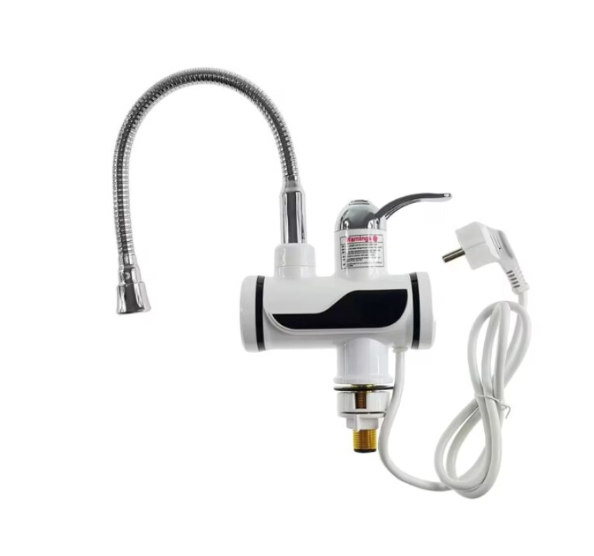 Robinet Electric Flexibil Pentru Incalzit Apa Instant, Montare Pe Chiuveta, Putere 3000W, Temperatura Maxima 60°C